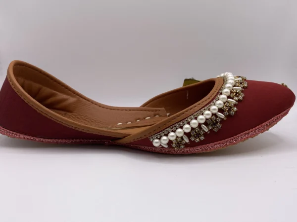 Light Maroon Embroider Khussa - 8845 - Image 5