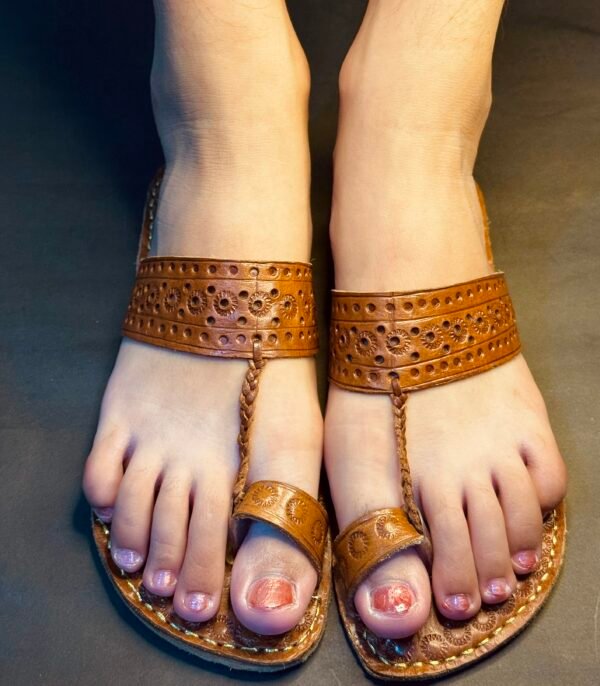 Brown Chappal Kolhapuri