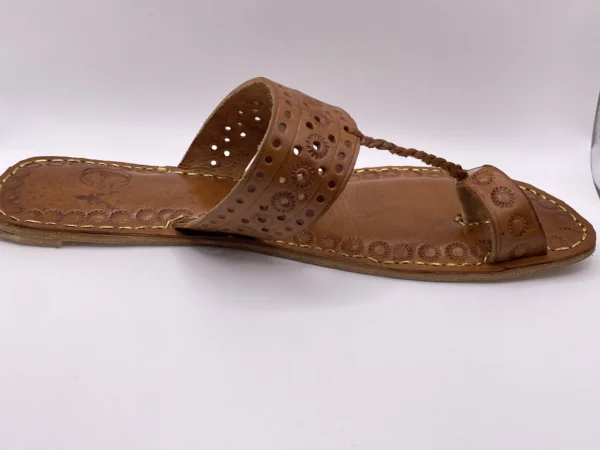 Brown Chappal Kolhapuri - Image 4