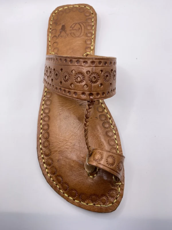 Brown Chappal Kolhapuri - Image 5