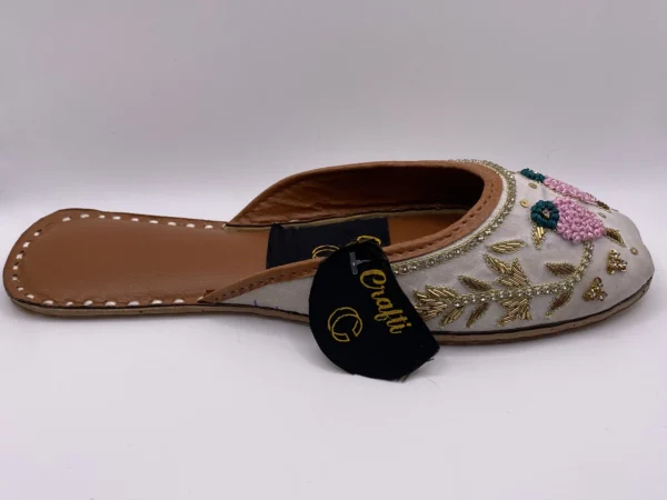 Fancy White Slipper - 4525 - Image 4