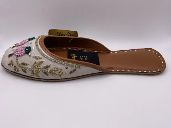 Fancy White Slipper - 4525 - Image 5