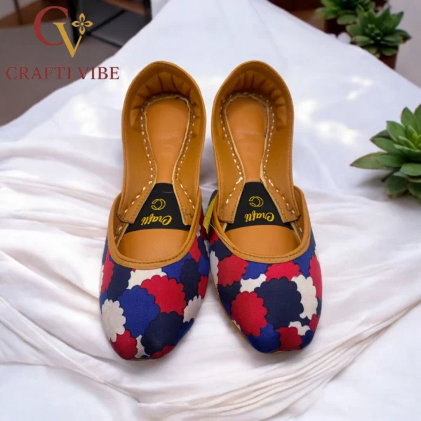 Multi-Printed Leather Khussa 4951