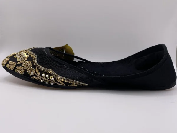 Black Embroider Khussa - 9334 - Image 5