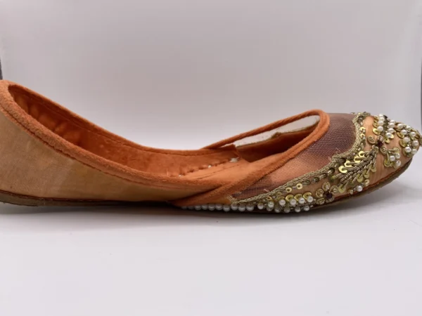 Peach Embroider Khussa - 9396 - Image 5
