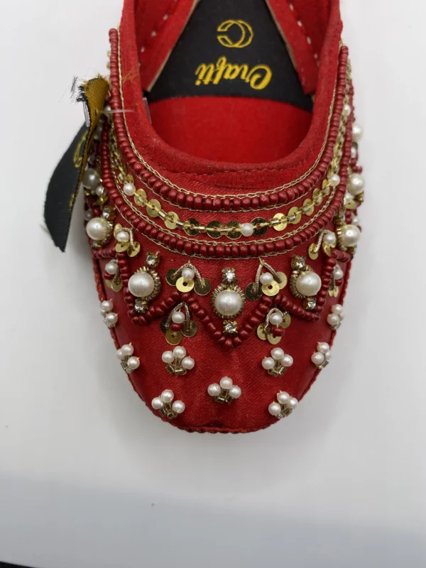 Red Embroider Khussa - 9375 - Image 3