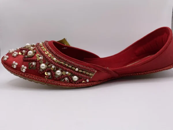 Red Embroider Khussa - 9375 - Image 4