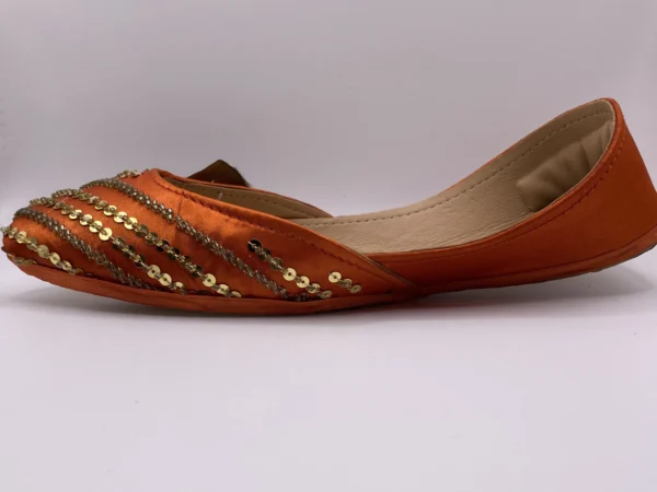 Orange Embroider Khussa - 9385 - Image 4