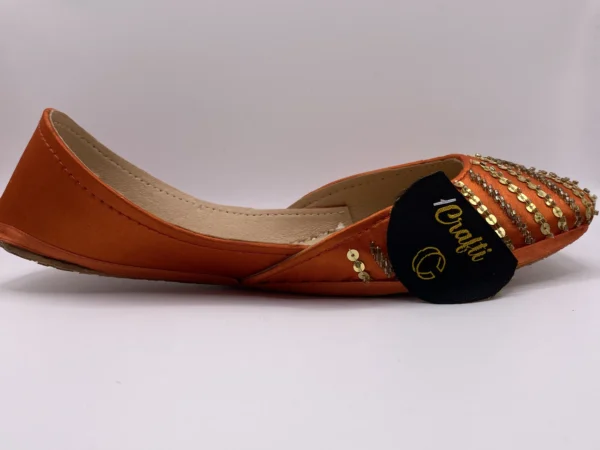 Orange Embroider Khussa - 9385 - Image 5
