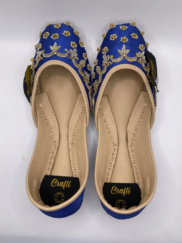 Blue Embroider Khussa - 9401 - Image 2
