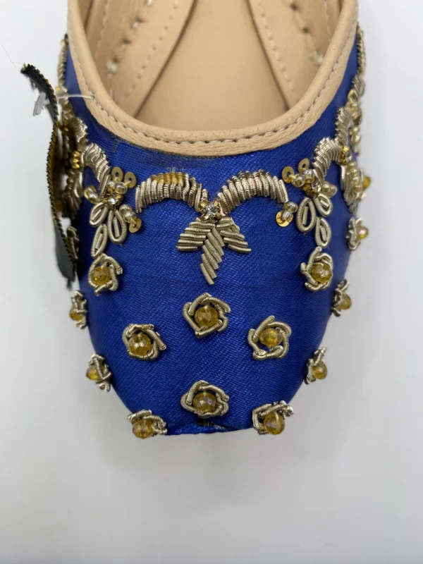 Blue Embroider Khussa - 9401 - Image 3