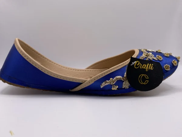Blue Embroider Khussa - 9401 - Image 5