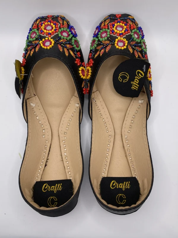 Multi Shade Embroider Khussa - 9406 - Image 2