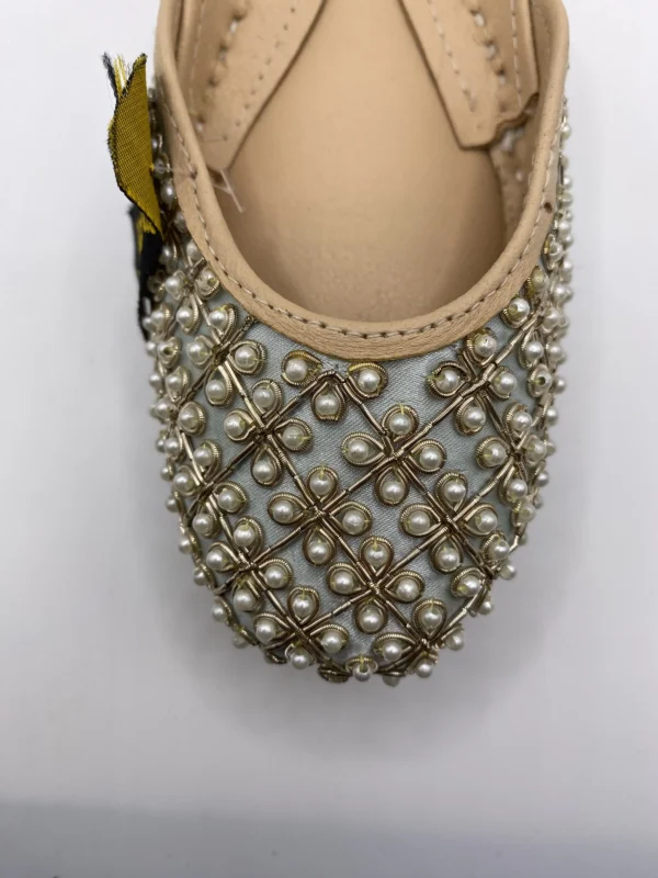 Light Green Embroider Khussa - 9416 - Image 3