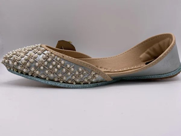 Light Green Embroider Khussa - 9416 - Image 4