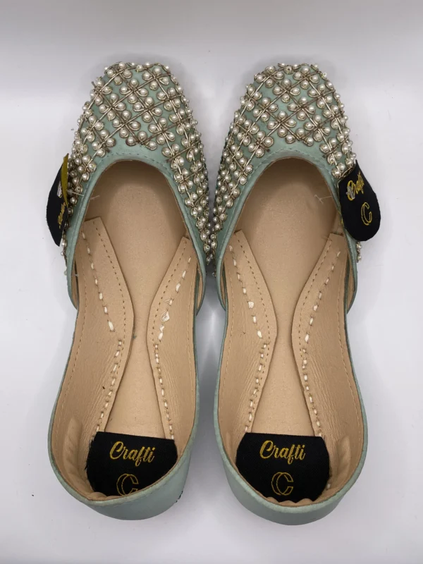 Light Gray Embroider Khussa - 9421 - Image 2