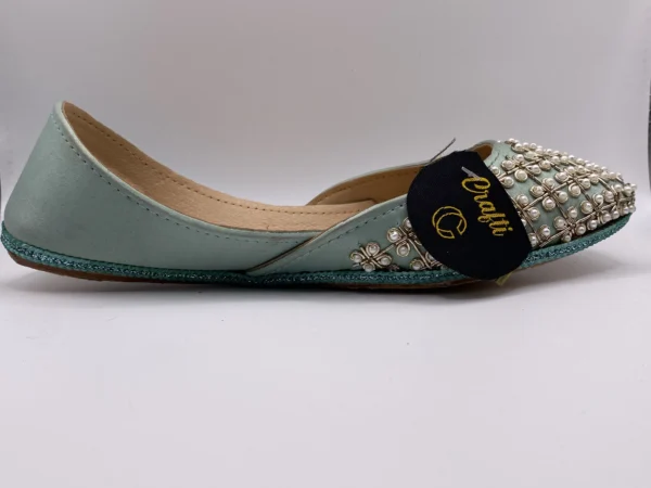 Light Gray Embroider Khussa - 9421 - Image 4