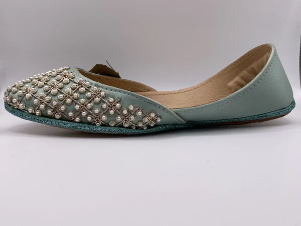 Light Gray Embroider Khussa - 9421 - Image 5
