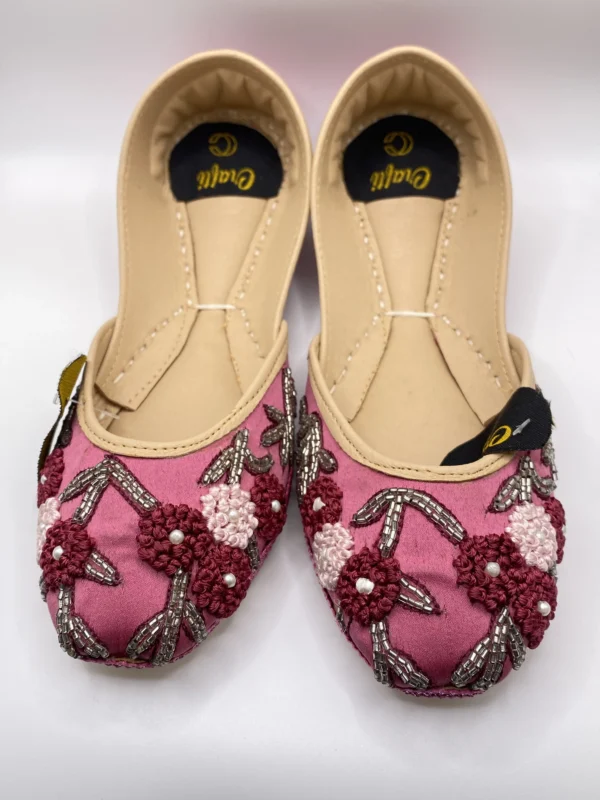 Pink Embroider Khussa - 9770 - Image 2