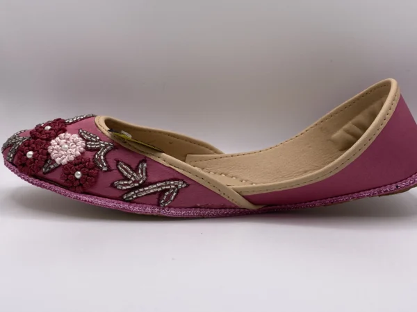 Pink Embroider Khussa - 9770 - Image 4
