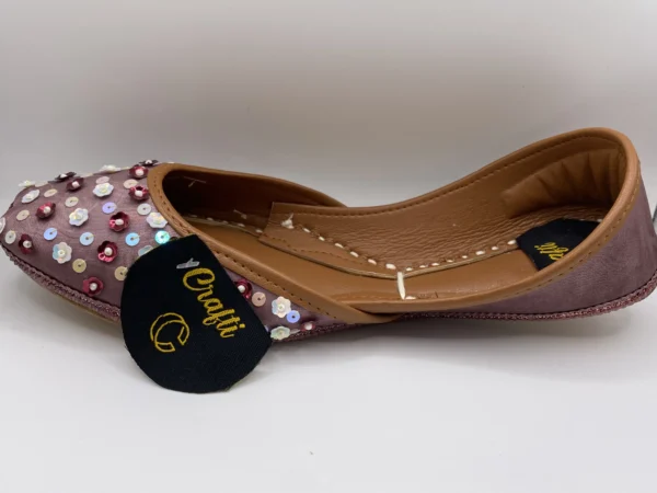 Tea Pink Embroider Khussa - 9785 - Image 4