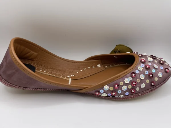 Tea Pink Embroider Khussa - 9785 - Image 3