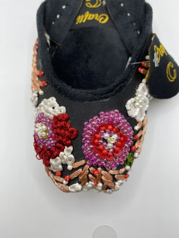 Black Embroider Khussa - 9795 - Image 3