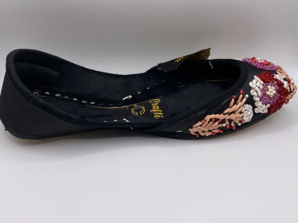 Black Embroider Khussa - 9795 - Image 5