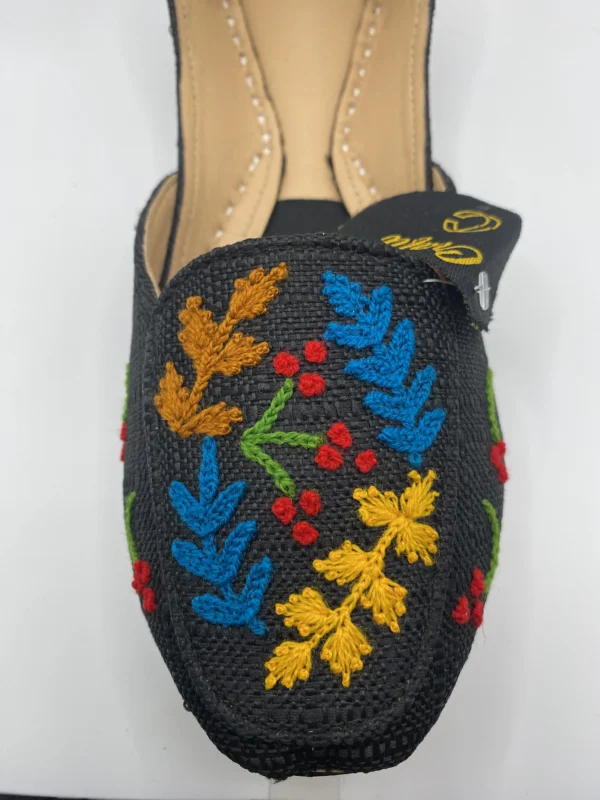 Multi Color Black Embraided  Khussa - 9883 - Image 3