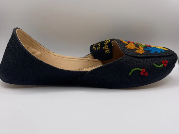 Multi Color Black Embraided  Khussa - 9883 - Image 5