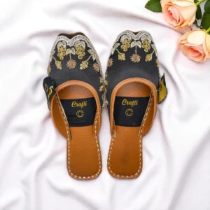 Fancy Gray Slipper - 4518