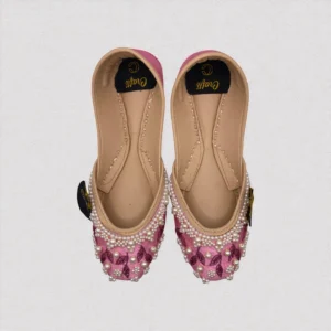 Pink Embroider Khussa - 8862
