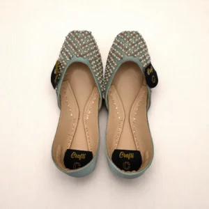 Light Gray Embroider Khussa - 9421
