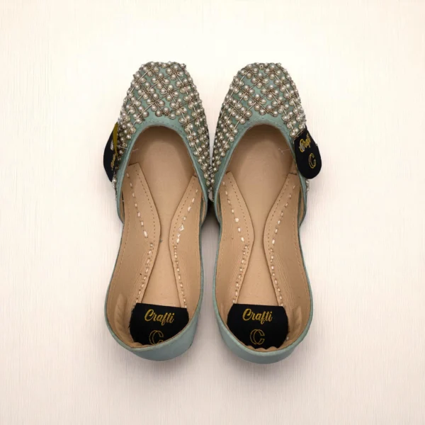 Light Gray Embroider Khussa - 9421